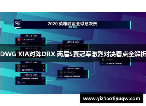 DWG KIA对阵DRX 两届S赛冠军激烈对决看点全解析